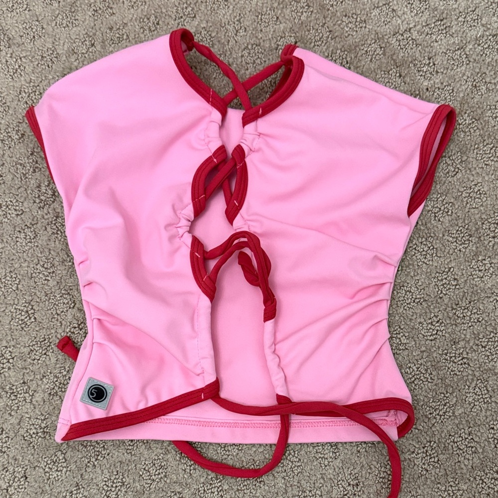 Five Dancewear Trendsetter Top in Pink size YM